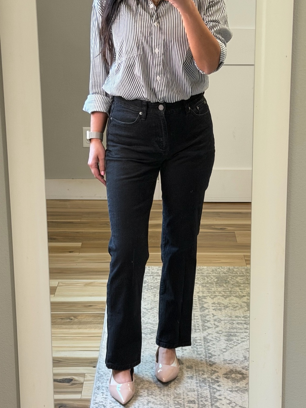 Ralph Lauren Black Straight-Leg Women's Jeans